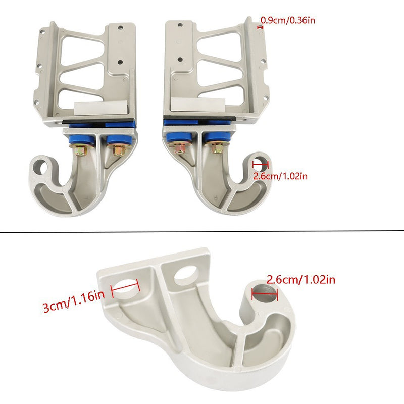 DURAFORCE Engine Hood Hinge Pivot Bushing & Bolt Kit for Peterbilt 378 379 CNC