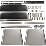 DURAFORCE Heavy Duty 24" x 24" Stainless Steel Quarter Fender Pair for Freight Trucks