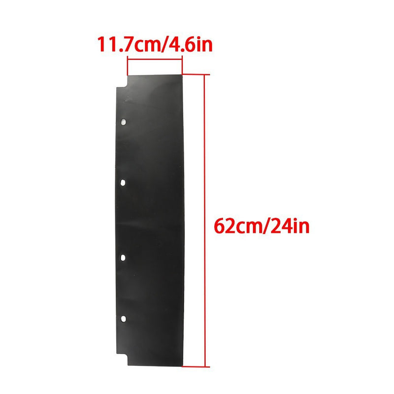DURAFORCE Heavy Duty 24" x 24" Stainless Steel Quarter Fender Pair for Freight Trucks