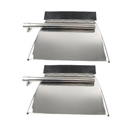 DURAFORCE Heavy Duty 24" x 24" Stainless Steel Quarter Fender Pair for Freight Trucks
