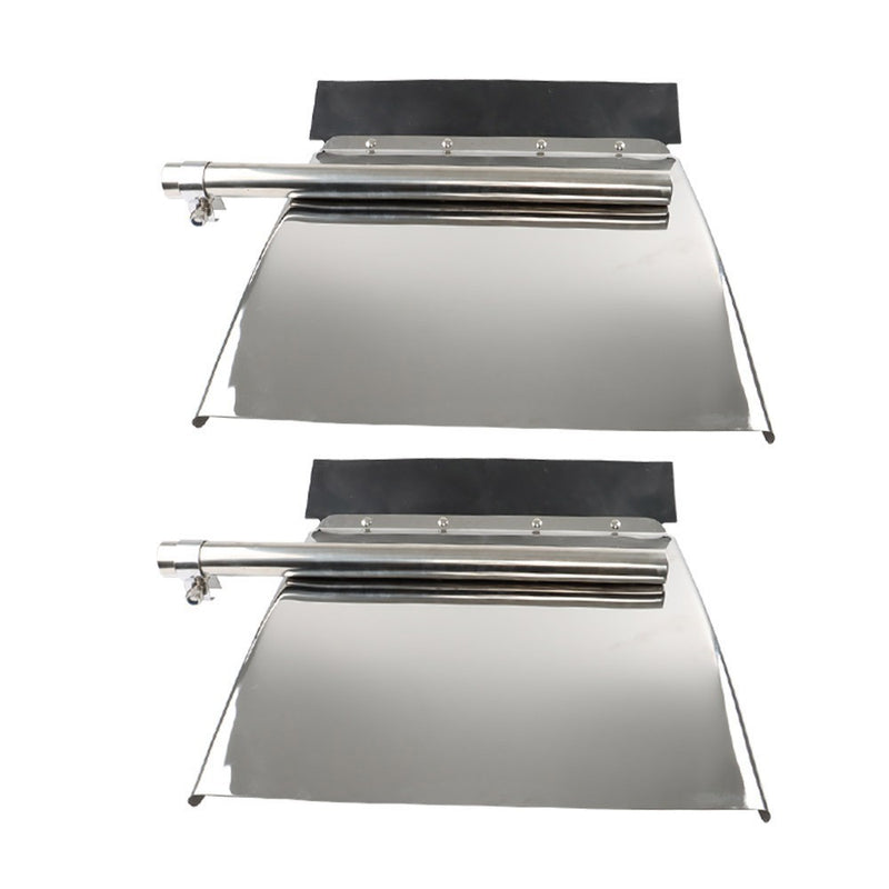 DURAFORCE Heavy Duty 24" x 24" Stainless Steel Quarter Fender Pair for Freight Trucks