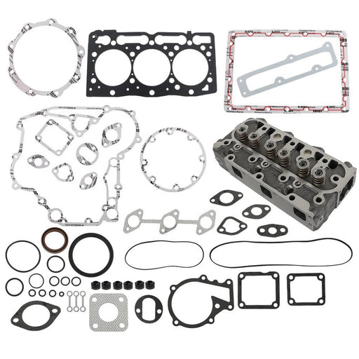 DURAFORCE Kubota D1105 Engine Cylinder Head & Full Gasket Kit Complete Excavator Parts
