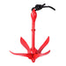 DURAFORCE 2-Pack Red Folding 1.5KG Grapnel Boat Kayak Marine Anchor Set