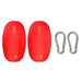 DURAFORCE 2-Pack Red Folding 1.5KG Grapnel Boat Kayak Marine Anchor Set