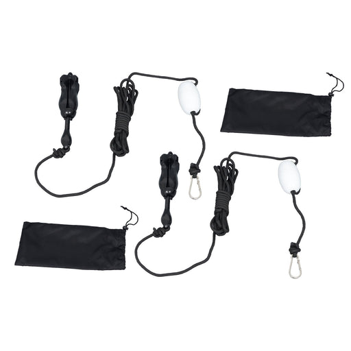 DURAFORCE 2-Pack Folding Grapnel Boat Kayak Anchors 1.5KG Marine Black Set