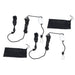 DURAFORCE 2-Pack Folding Grapnel Boat Kayak Anchors 1.5KG Marine Black Set