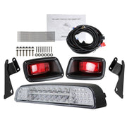 DURAFORCE EZGO TXT 1996+ Golf Cart LED Taillight Bar Kit with Brackets & Harness