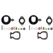 DURAFORCE 2× Carburetor Carb Kit w/ Float for Johnson Evinrude 4-15HP #398453