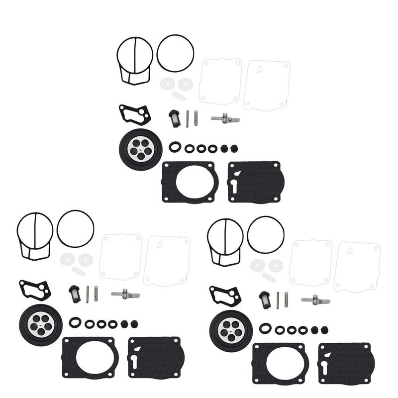 DURAFORCE Triple Carb Rebuild Kit for Yamaha XLT 1200 GP1200R GPR1200 XL1200 XLT1200
