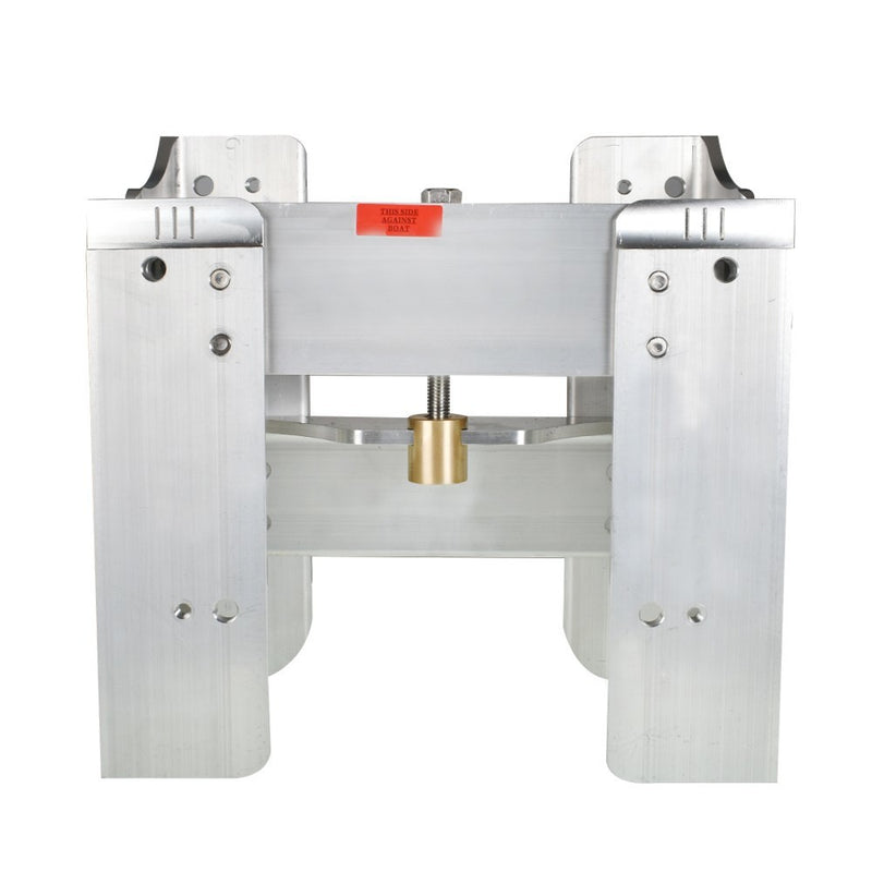 DURAFORCE Adjustable 6" Outboard Boat Plate JPL4500 High Strength Polished Aluminum