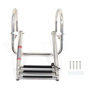 DURAFORCE Marine Yacht 3-Step Stainless Steel Ladder with Handrails - Durable & Safe