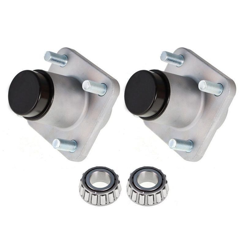 DURAFORCE 2pcs Front Wheel Hub Kit Bearings Seals for Club Car DS Golf Cart 1982-02