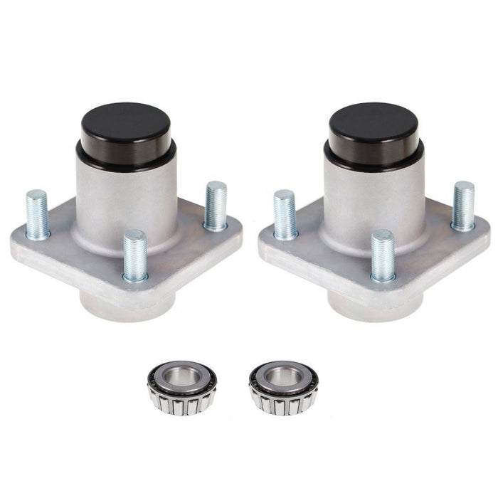 DURAFORCE 2pcs Front Wheel Hub Kit Bearings Seals for Club Car DS Golf Cart 1982-02