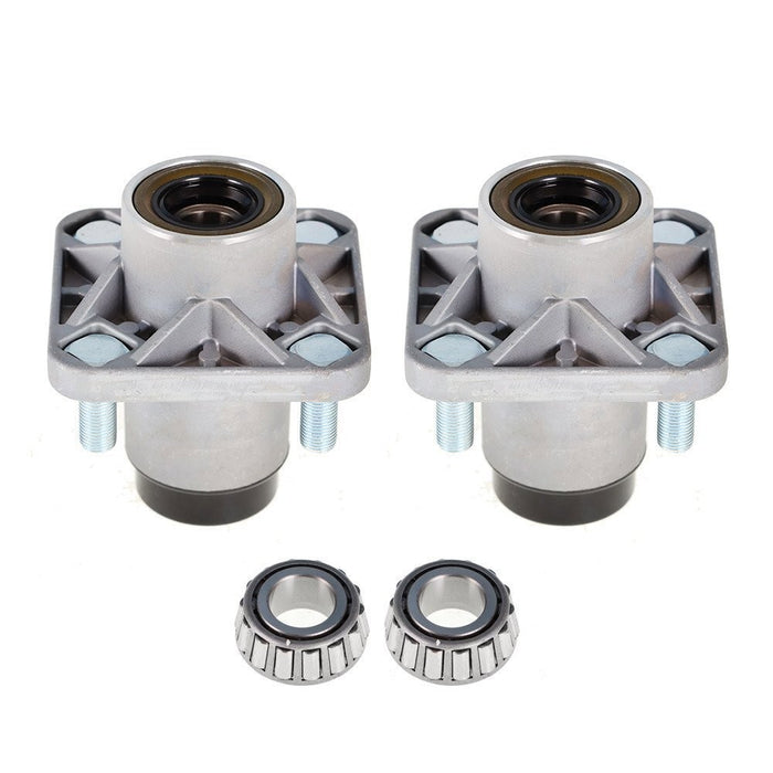 DURAFORCE 2pcs Front Wheel Hub Kit Bearings Seals for Club Car DS Golf Cart 1982-02