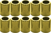 DURAFORCE Brass Hose Ferrule 1/4" ID Air & Water 10-Pack 7323 Durable Connector