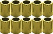 DURAFORCE Brass Hose Ferrule 1/4" ID Air & Water 10-Pack 7327 Durable Connector