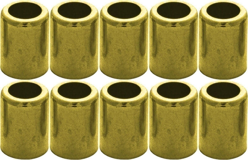 DURAFORCE Brass Hose Ferrule 3/8" ID Air & Water 10-Pack 1.000" L x .625" P