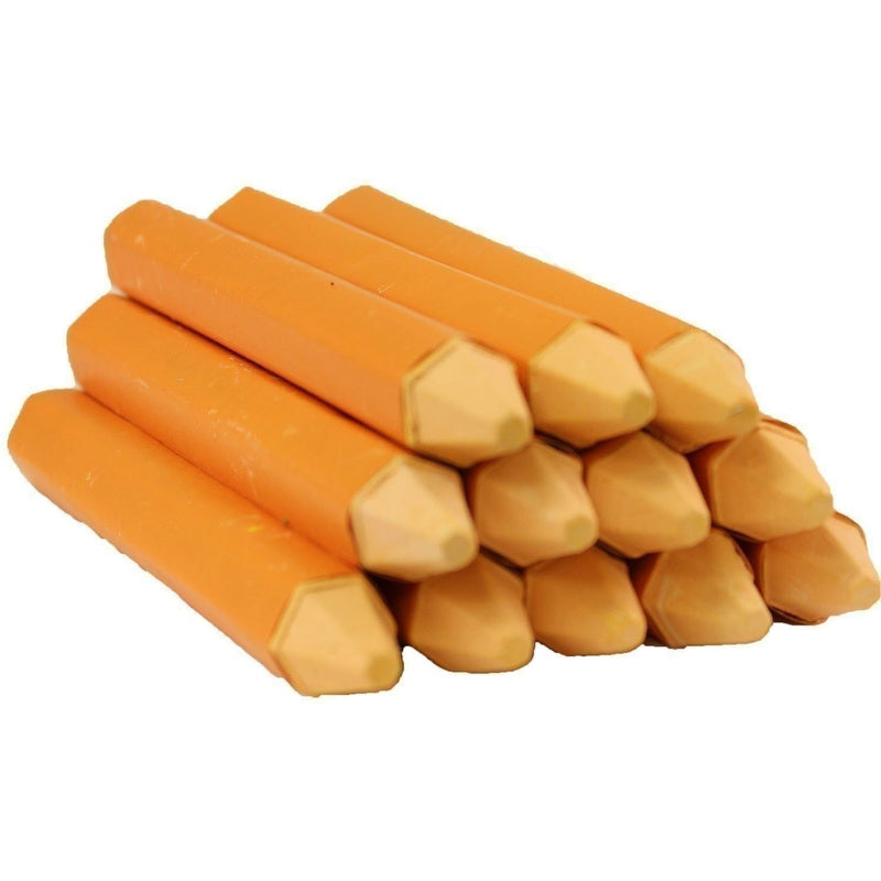 DURAFORCE REMA TIP TOP 62Y Yellow Rubbermark Marking Crayon Box of 12