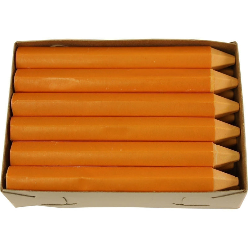 DURAFORCE REMA TIP TOP 62Y Yellow Rubbermark Marking Crayon Box of 12