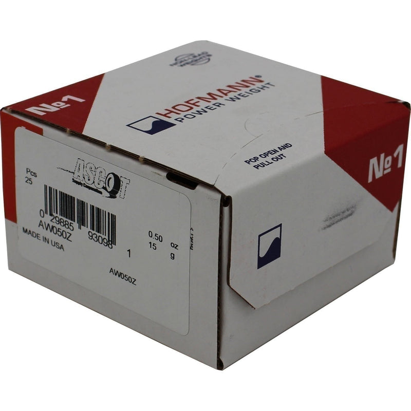 DURAFORCE Perfect Equipment AW050Z Coated Zinc Wheel Weights 0.50 oz Box of 25
