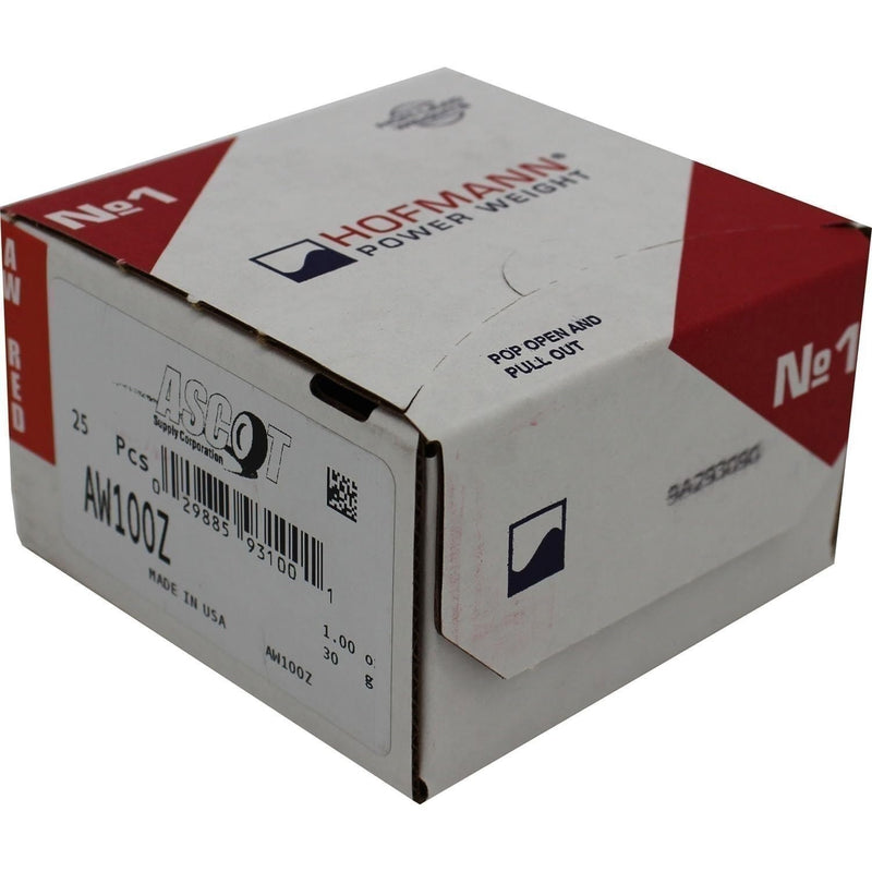 DURAFORCE Perfect Equipment AW100Z Coated Zinc Wheel Weights 1oz Box of 25