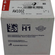 DURAFORCE Perfect Equipment AW100Z Coated Zinc Wheel Weights 1oz Box of 25