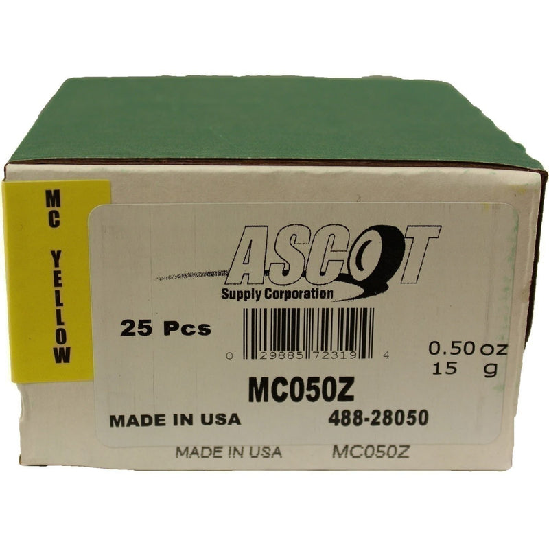 DURAFORCE Perfect Equipment MC050Z Coated Zinc Wheel Weights 0.50 oz Box of 25