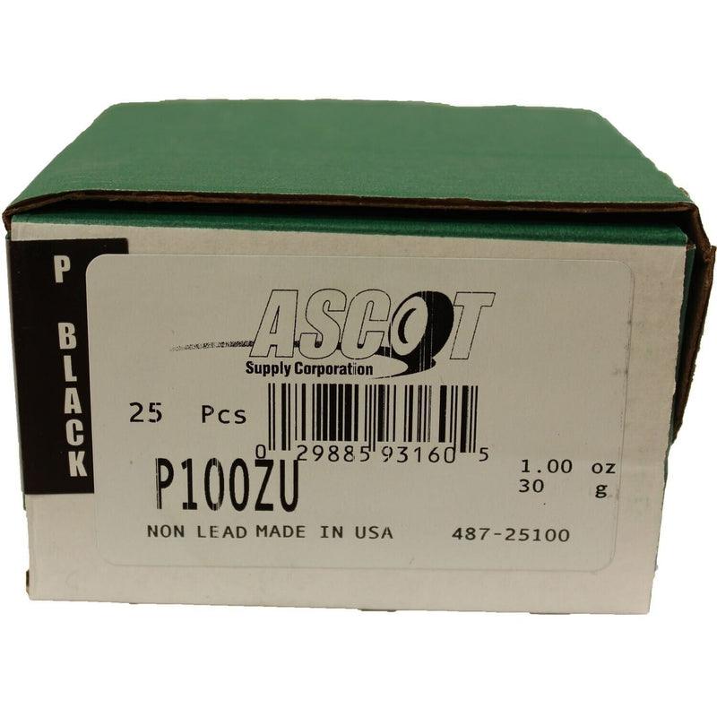 DURAFORCE Perfect Equipment P100ZU Zinc Wheel Weights 1oz Uncoated - Box of 25