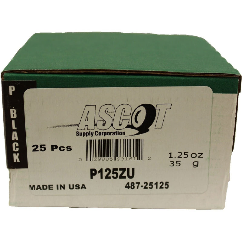 DURAFORCE Perfect Equipment P125ZU Zinc Wheel Weights 1.25 oz Uncoated - Box of 25