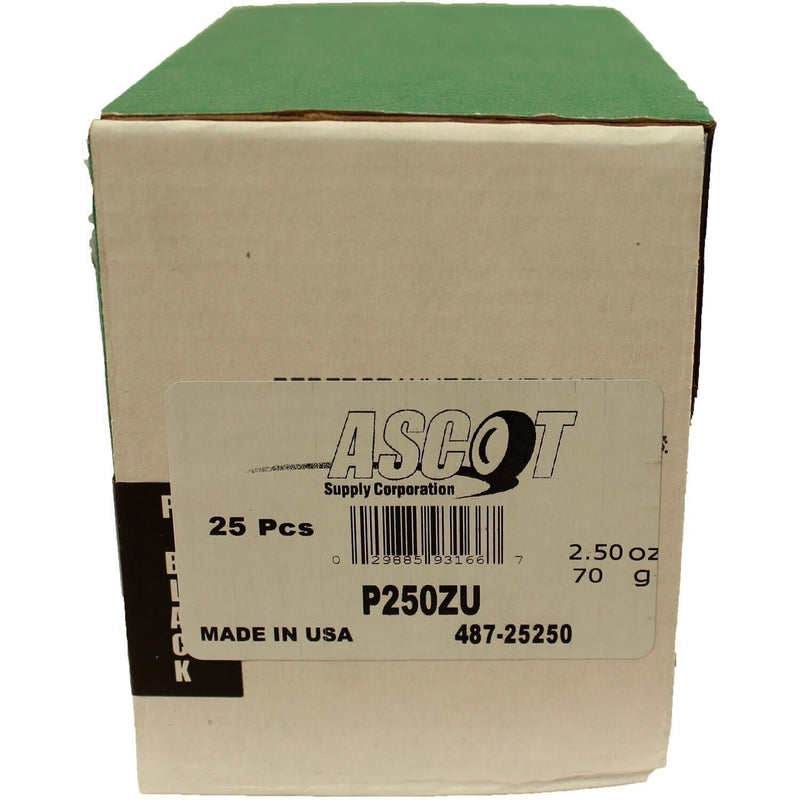 DURAFORCE Perfect Equipment P250ZU Zinc Wheel Weights 2.5 oz Uncoated - Box of 25