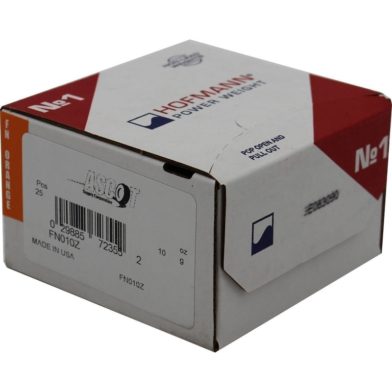 DURAFORCE Perfect Equipment FN010Z Coated Zinc Wheel Weights 10gm 25-Pack Box