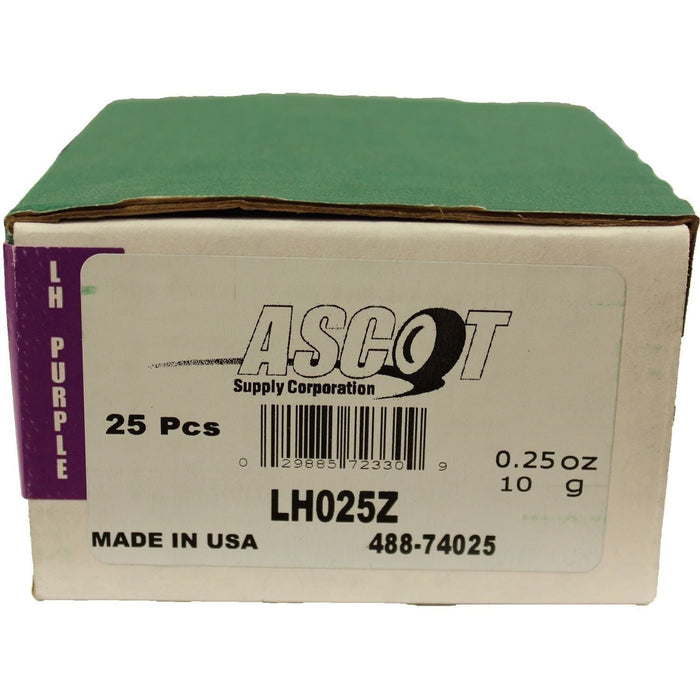 DURAFORCE Perfect Equipment LH025Z Coated Zinc Wheel Weights 0.25oz Box of 25