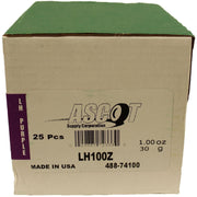 DURAFORCE Perfect Equipment LH100Z Zinc Coated Wheel Weights 1oz - Box of 25
