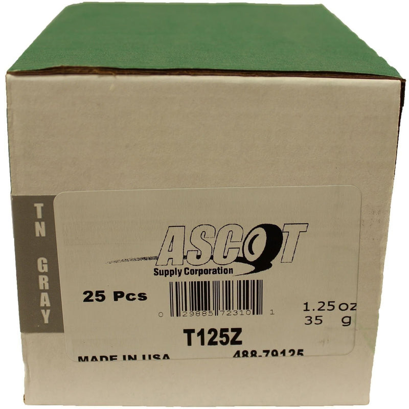 DURAFORCE Perfect Equipment T125Z Zinc Coated Wheel Weights 1.25 oz - 25 Pack Box