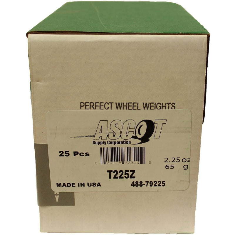 DURAFORCE Perfect Equipment T225Z Zinc Wheel Weights 2.25 oz - Box of 25 Coated