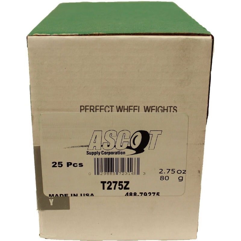 DURAFORCE Perfect Equipment T275Z Zinc Wheel Weights 2.75 oz - Box of 25