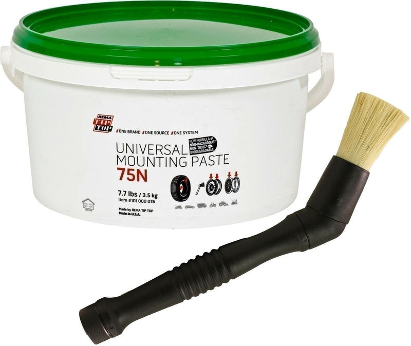 DURAFORCE REMA TIP TOP 75N Mounting Paste 7.7lb Pail with Brush Bundle - 2 Items