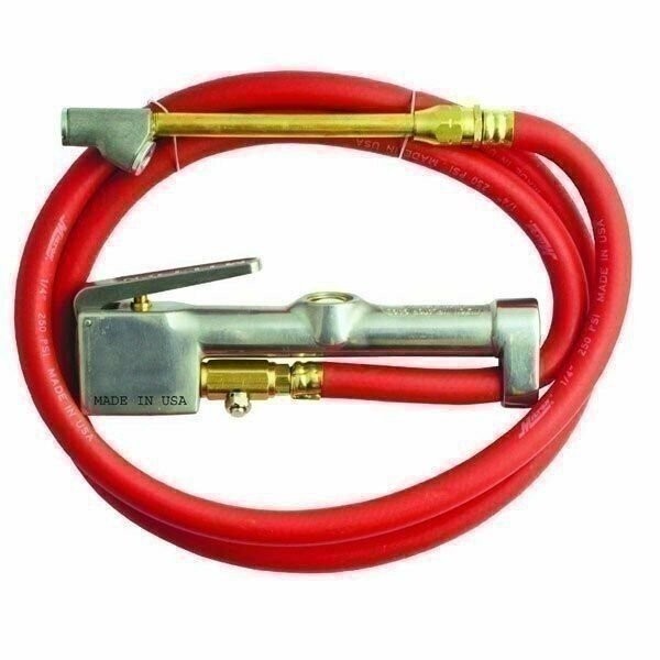 DURAFORCE Milton 501 Window Inflator Gauge 10-160 PSI Dual Head Air Chuck Hose 5