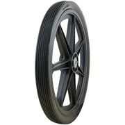 DURAFORCE Marathon 92001 20x2 Flat Free Ribbed Garden Cart Tire on Rim