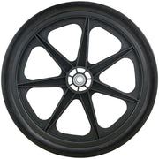 DURAFORCE Marathon 92001 20x2 Flat Free Ribbed Garden Cart Tire on Rim