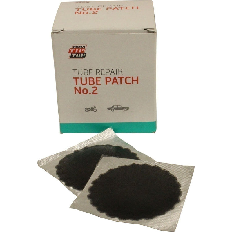 DURAFORCE REMA TIP TOP B-2 1.75" Black Edge Tube Patch Box of 30 - Round Tire Repair
