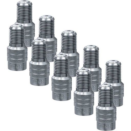 DURAFORCE Alligator V2B Metal Valve Stem Caps Double Seal Pack of 10