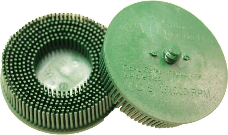 DURAFORCE 3M 07524 2" 50 Grit Scotch-Brite Roloc Bristle Disc, Pack of 2