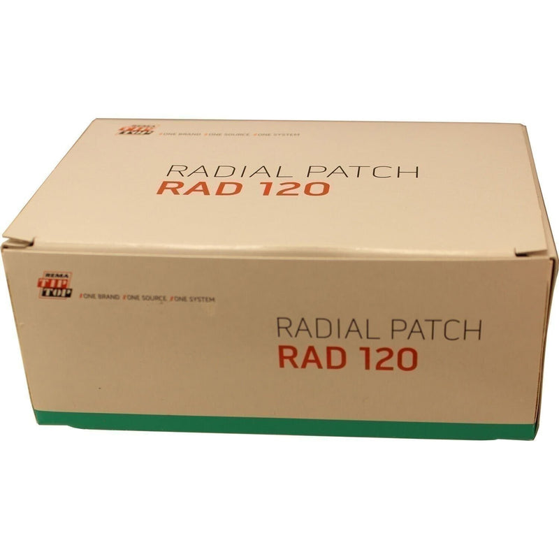 DURAFORCE REMA TIP TOP RAD-120 Radial Tire Repair Patch 4.875"x3" 2-Ply Box of 10