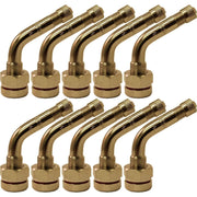 DURAFORCE TR543D 60° Bend Aluminum Truck Wheel Valve Stem 0.98"x1.38" Pack of 10