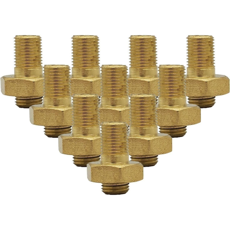 DURAFORCE Pack of 10 Large to Small Bore Valve Adapters Inside Style for OTR Truck Farm