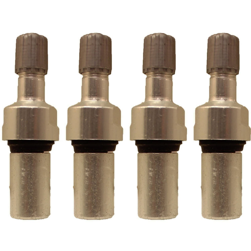 DURAFORCE Schrader 25080-4 Silver Straight Valve Assembly 4-Pack for 33900 EZ Sensor