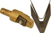 DURAFORCE Ideal Tire Groover Regroover #5 9/32" Brass Head with 12 #5 Square Blades