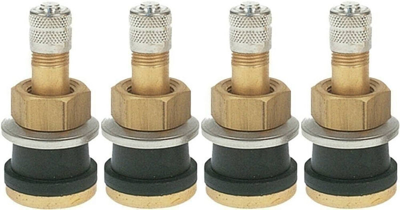 DURAFORCE TR501 1.5" Brass Tubeless Truck Tire Valve Stem Clamp-in Pack of 4