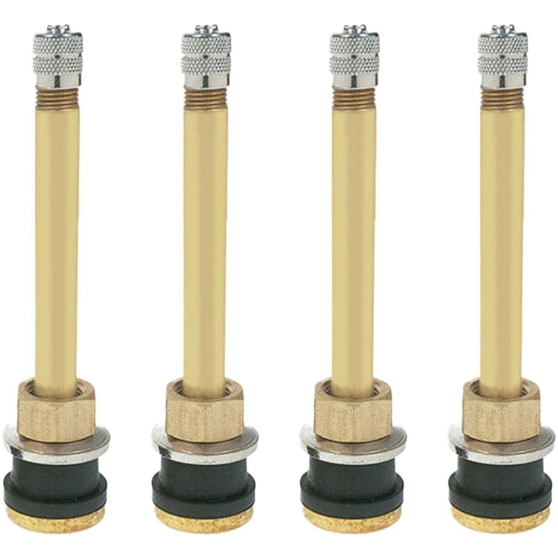 DURAFORCE TR571 3-3/8" Brass Tubeless Truck Tire Valve Stem Clamp Pack of 4